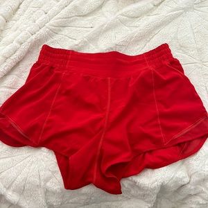 Red Hotty Hot Shorts 2.5 size 8